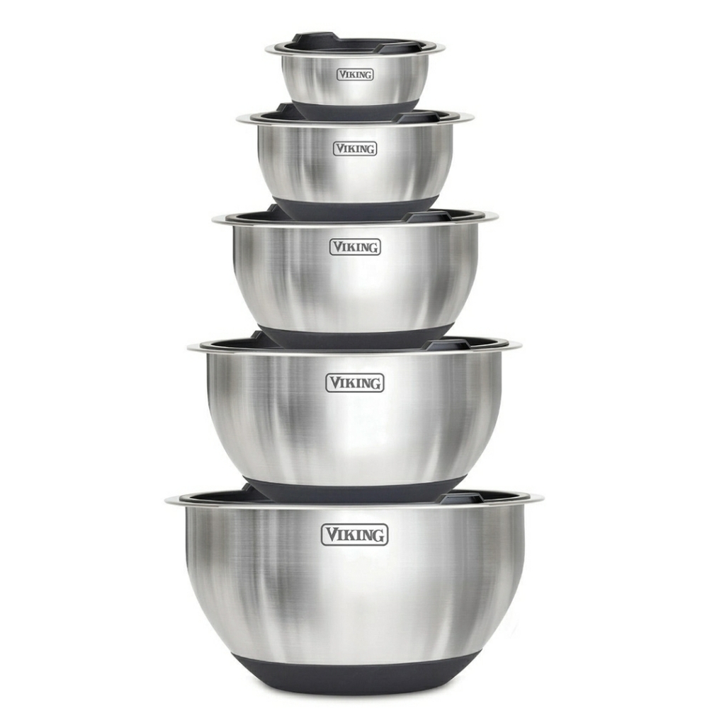 Vikings 10 pcs stainless steel mixing ,prep &serving bowls
